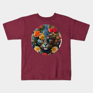 Floral Lion Kids T-Shirt